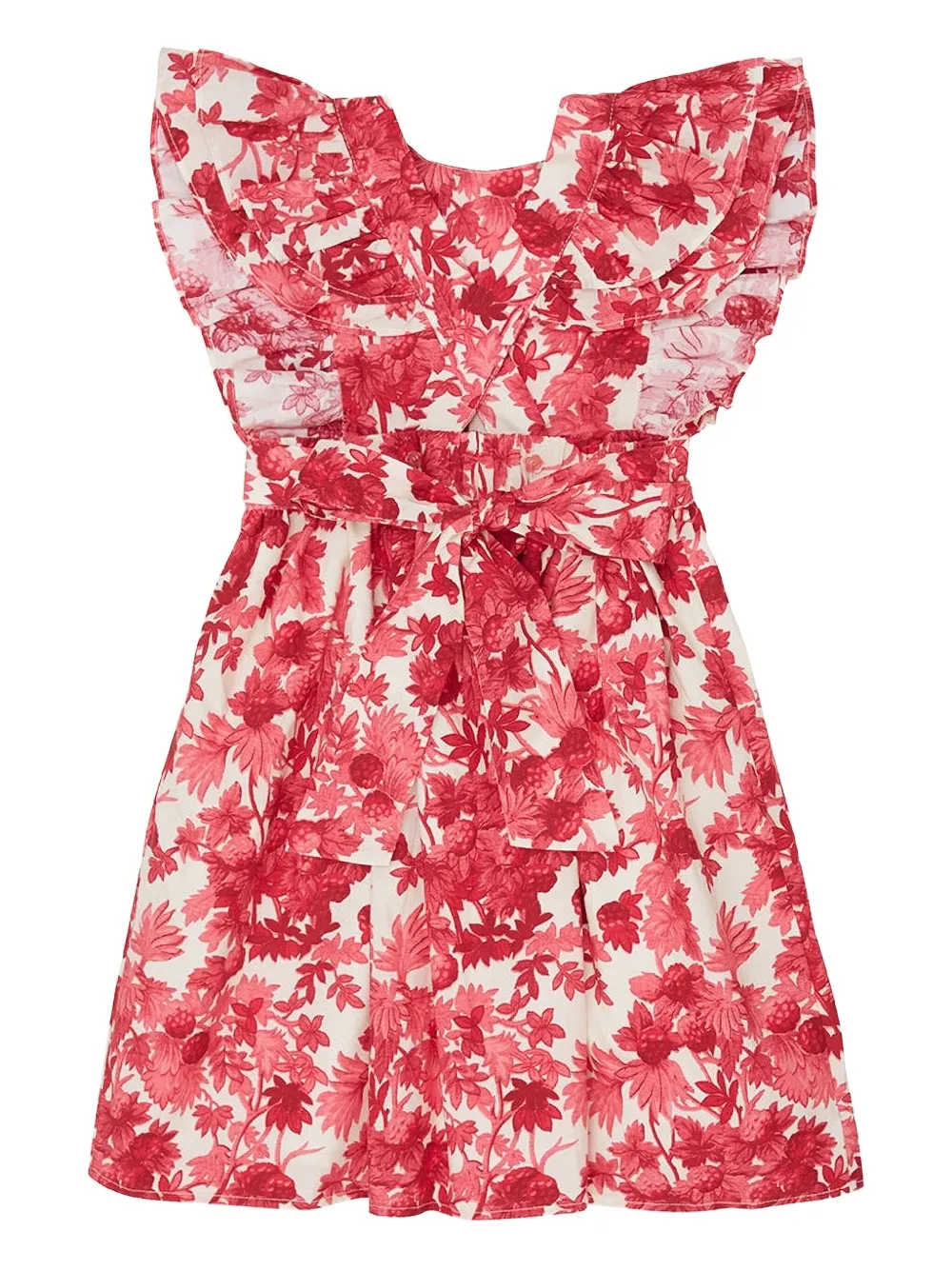 Cara Cara Abito a fiori con ruches - Rosa