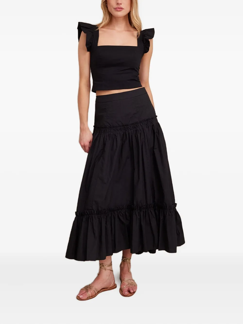 Cara Tisbury midi-rok Zwart