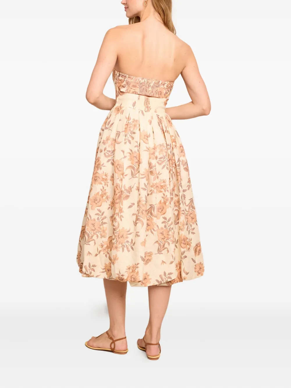 Anisha Strapless Midi Dress