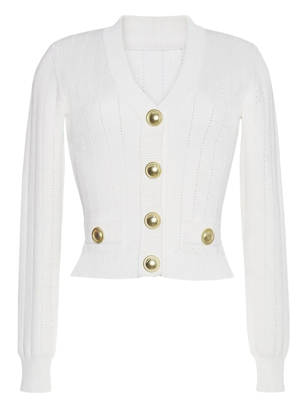 Cara Cara Lavira long-sleeve cardigan - Bianco