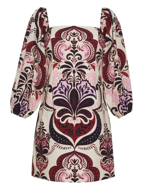 Cara Cara Vestido com mangas bufantes