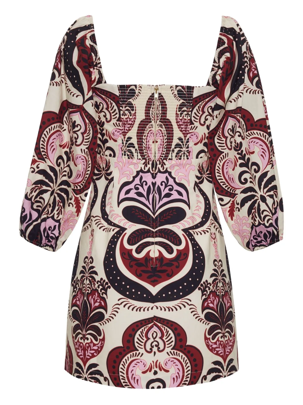 Cara Cara Mini-jurk met pofmouwen - Rood