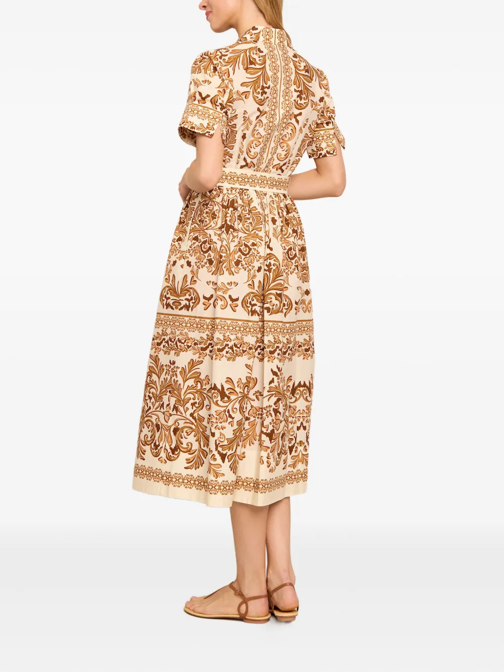  Cara Cara Adina Belted Midi Dress - Neutrals 