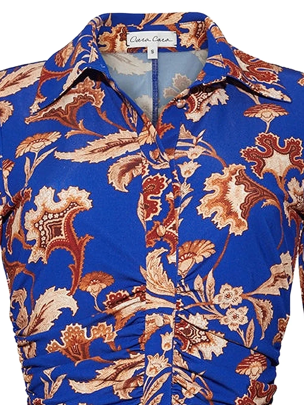 Cara Cara Shirley blouse met lange mouwen - Blauw