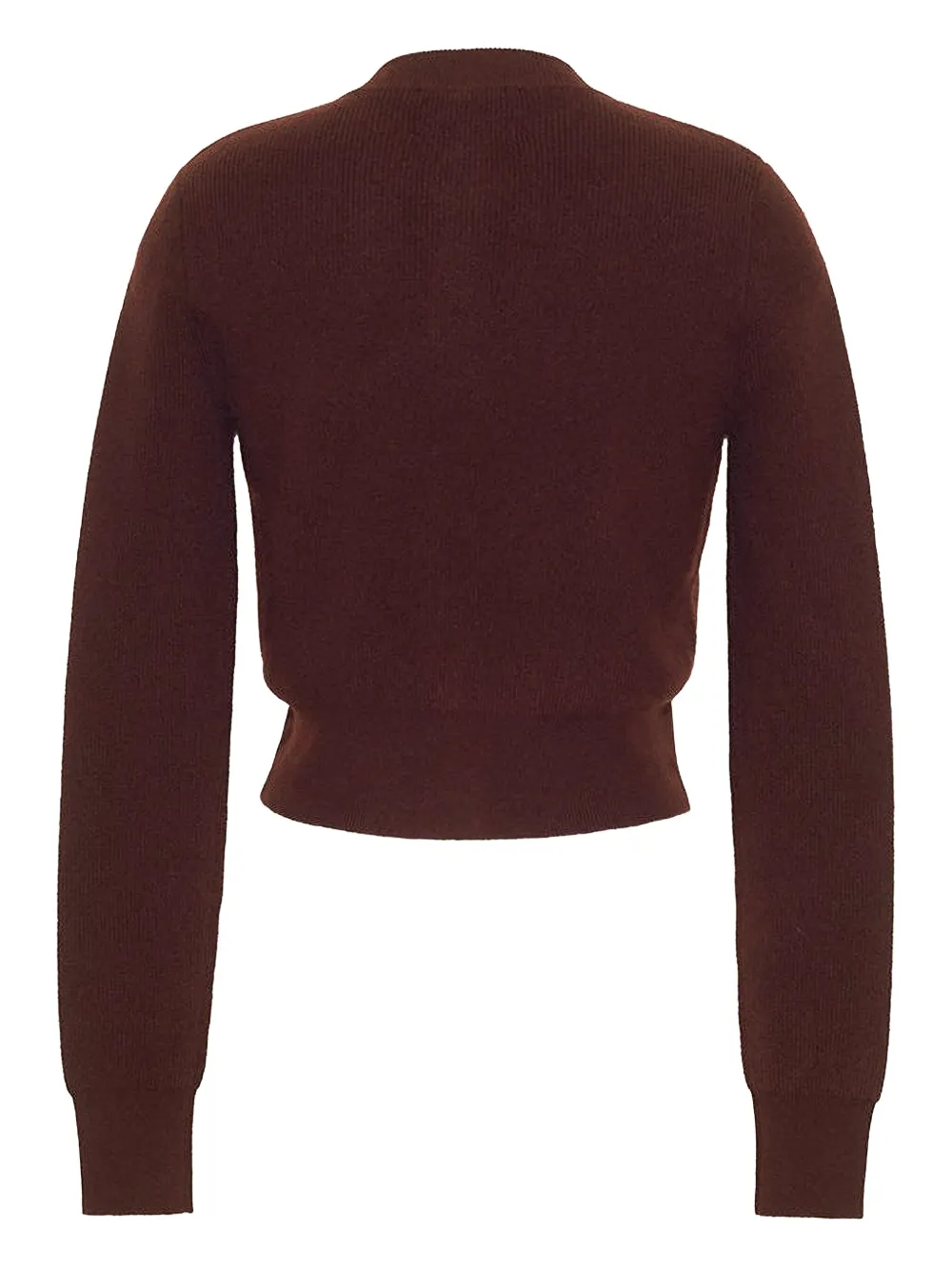 Cara Vest met roségouden knoop Bruin