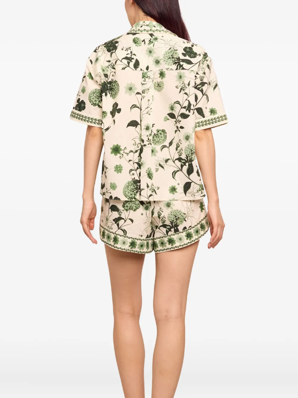  Cara Cara Trish Floral-print Shorts - Neutrals 