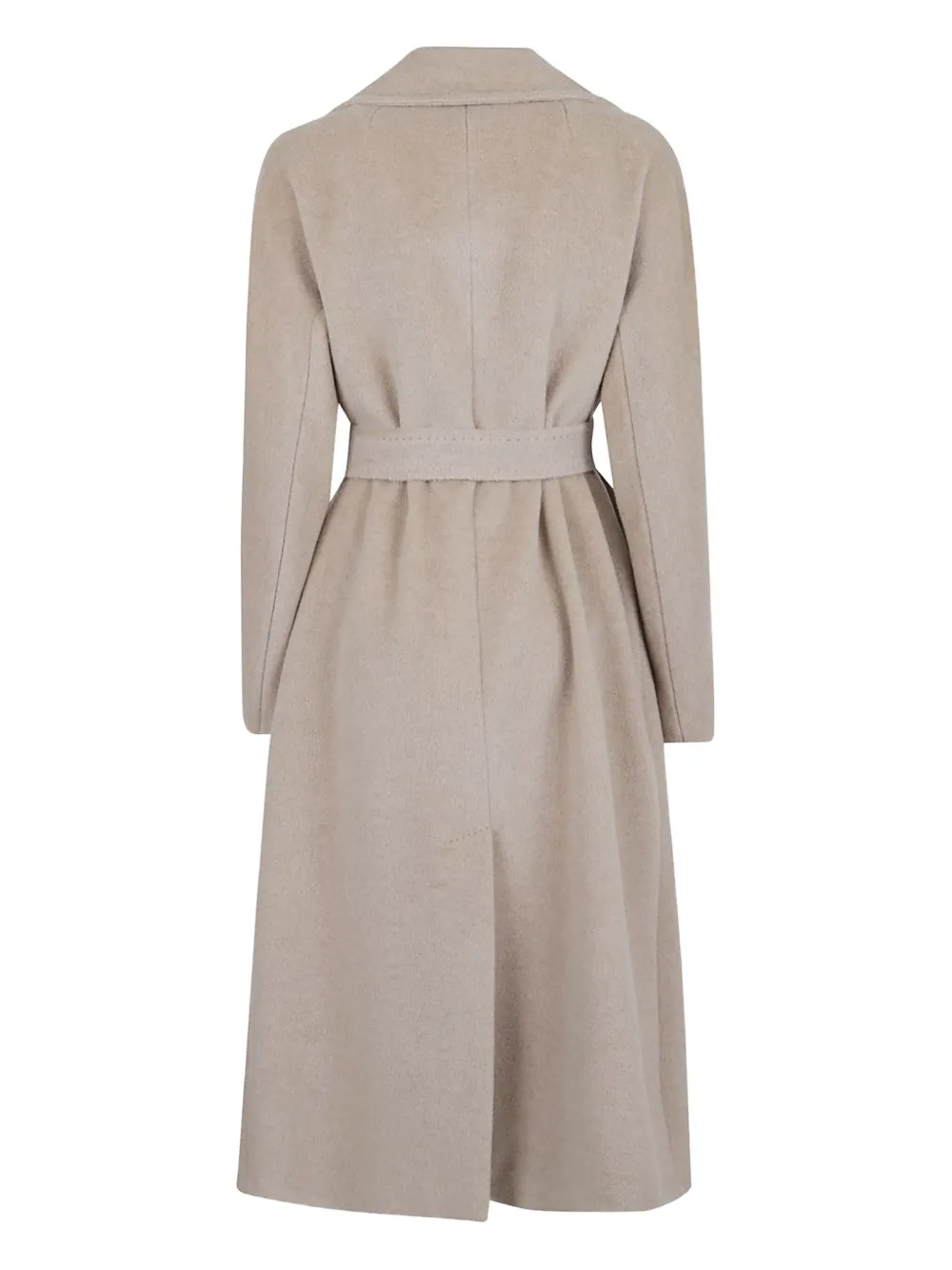 Weekend Max Mara Tempera Belt-fastening Coat In Neutral