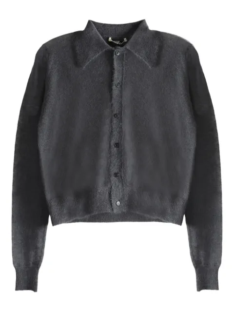 Auralee buttoned collared cardigan