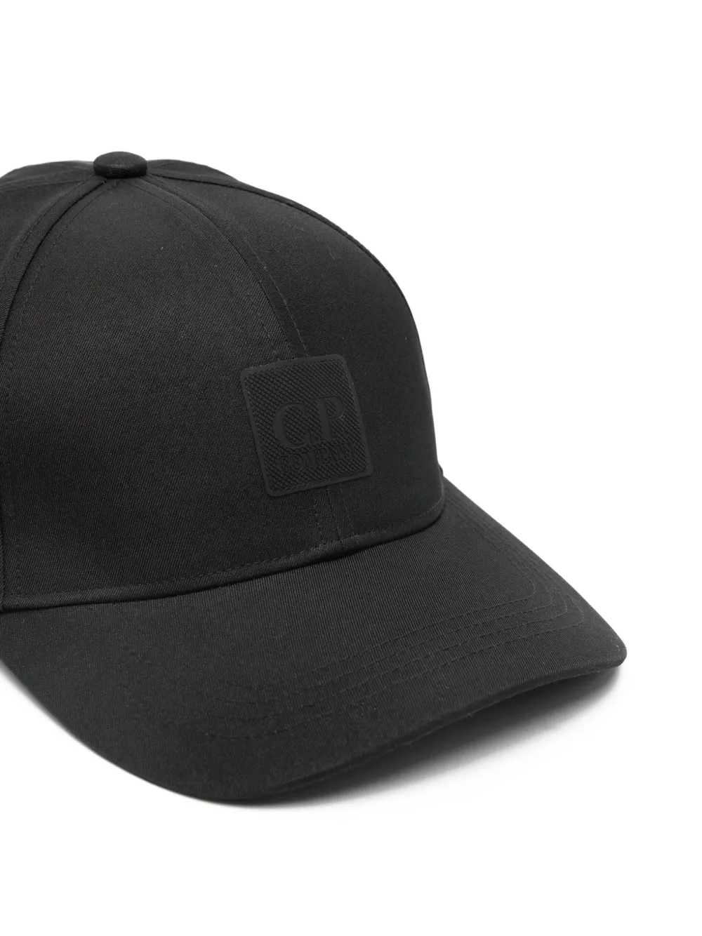 C.P. Company Honkbalpet met logopatch Zwart