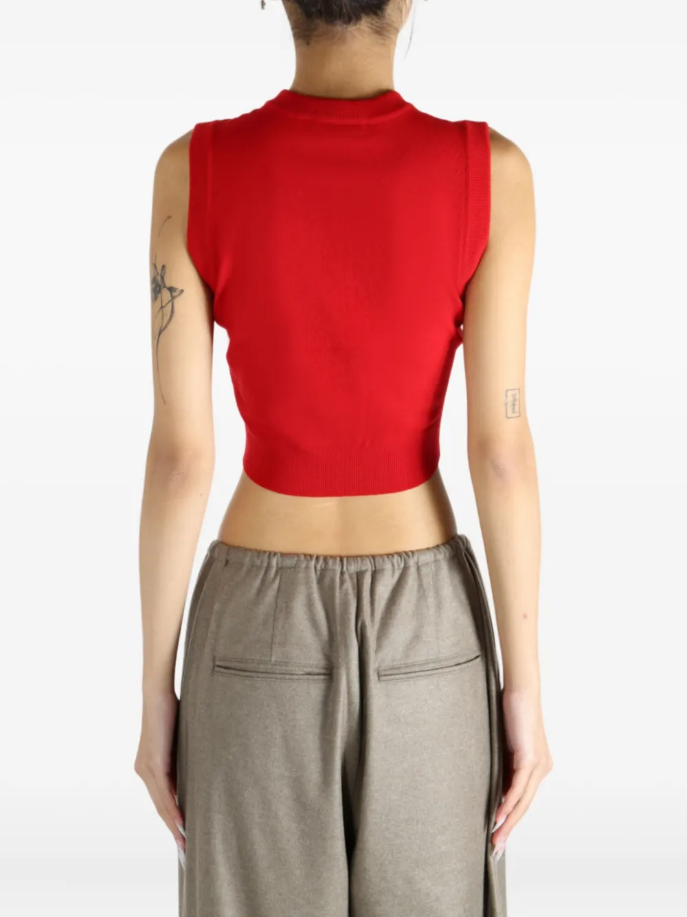 Auralee Button-closure Cardigan In Red