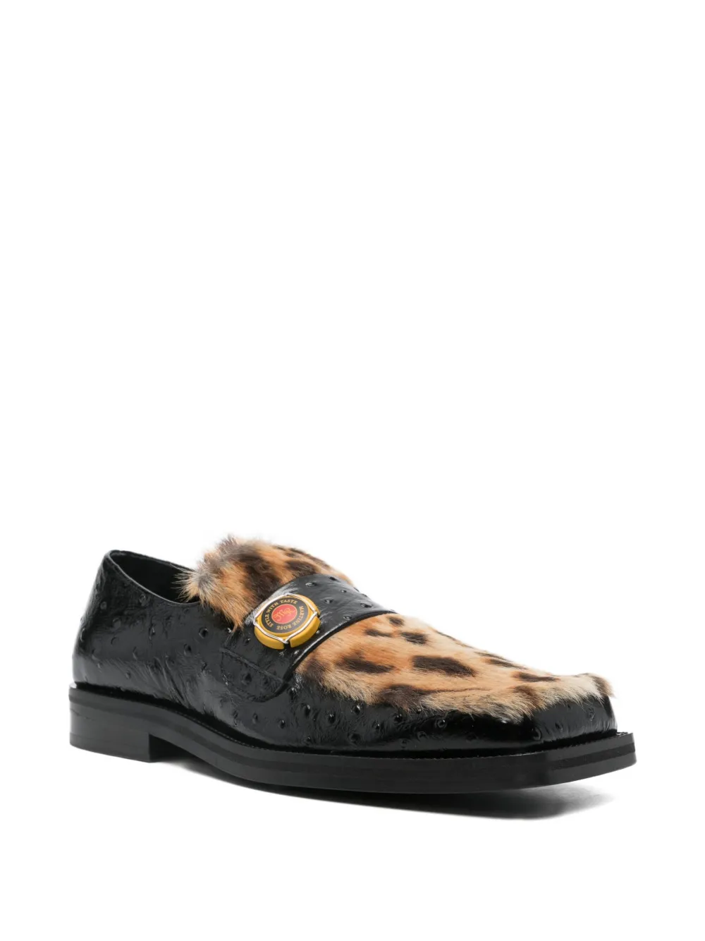 Martine Rose square-toe loafer - Zwart