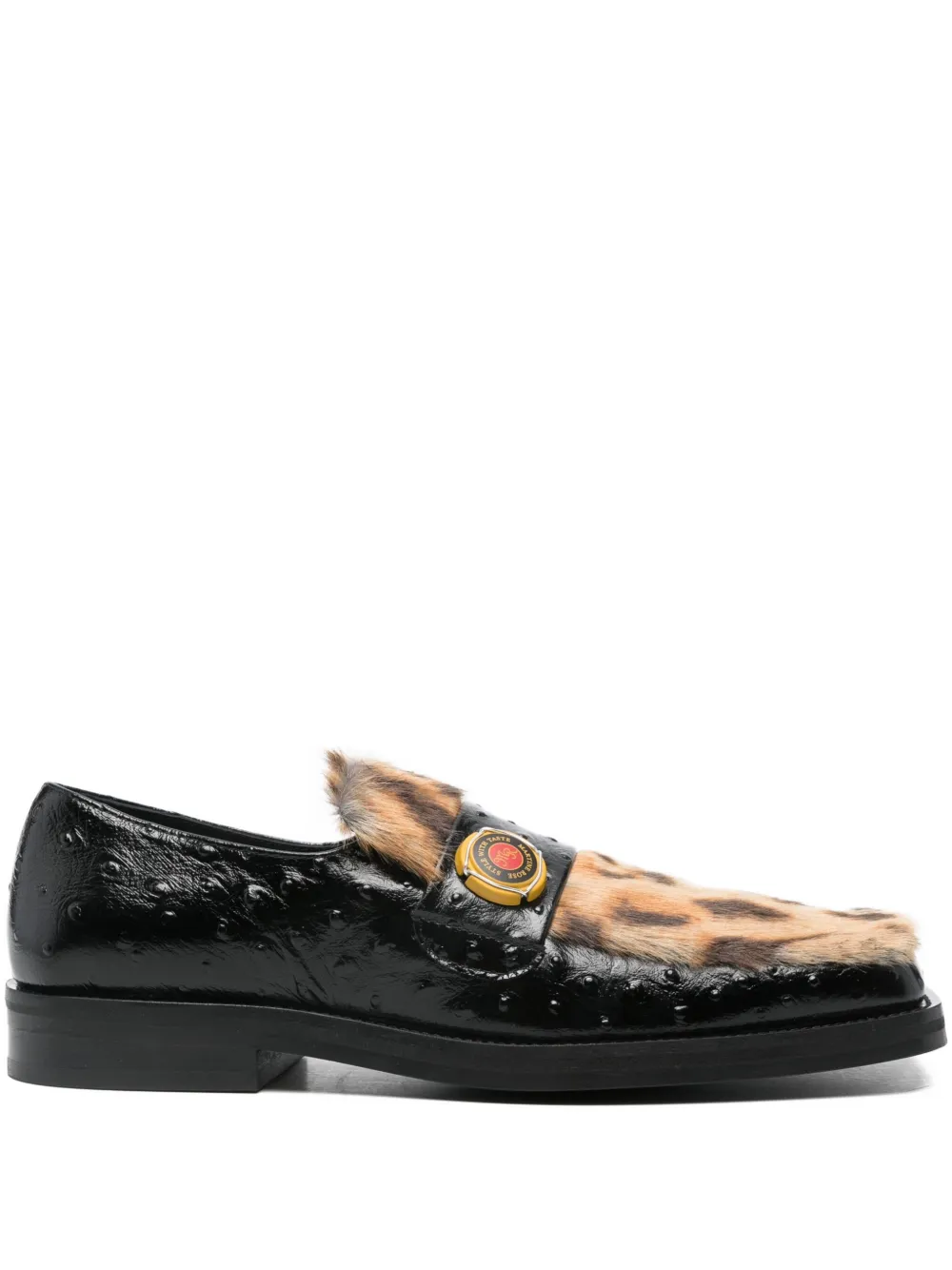 Martine Rose square-toe loafers Zwart