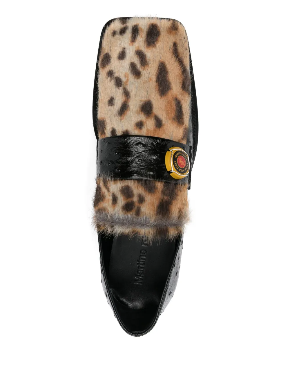Martine Rose square-toe loafers Zwart