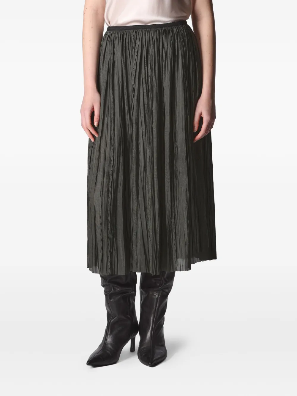 Roberto Collina pleated midi skirt | Green | Image 1