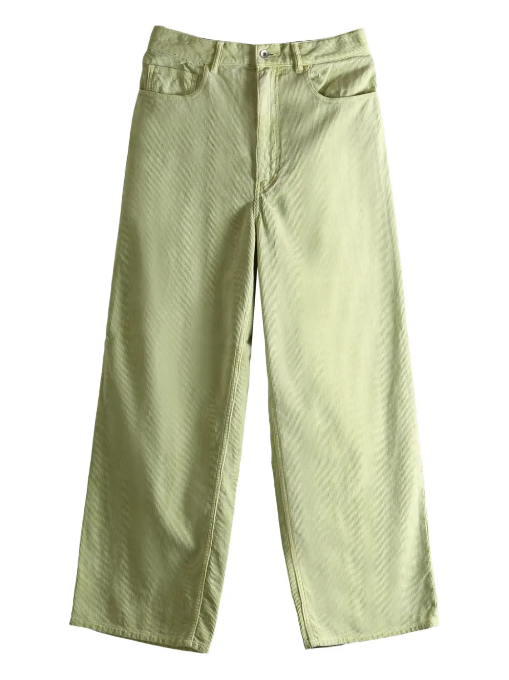 Auralee Corduroy Trousers In Green