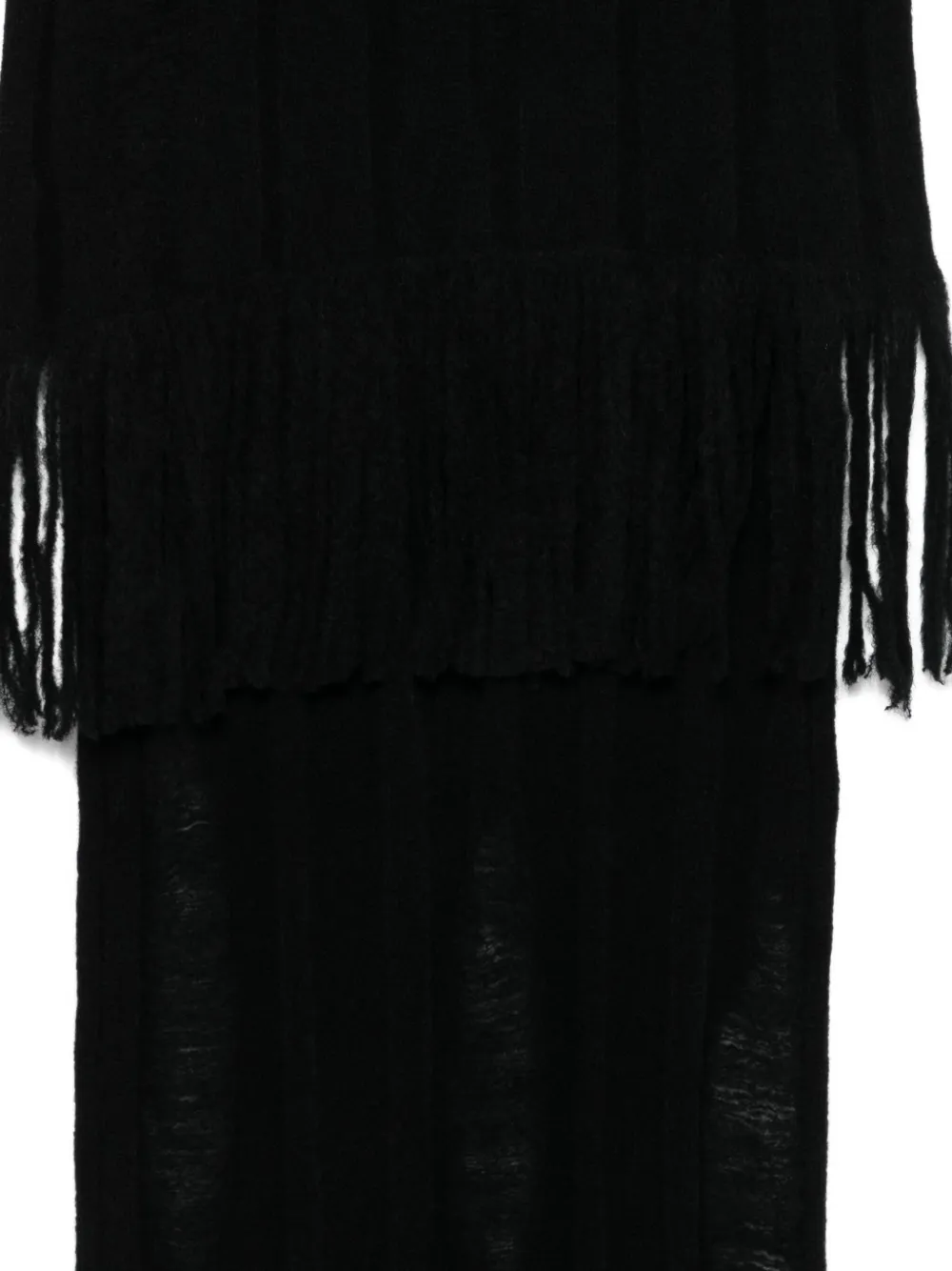  Isabel Benenato Wool Blend Scarf - Black 