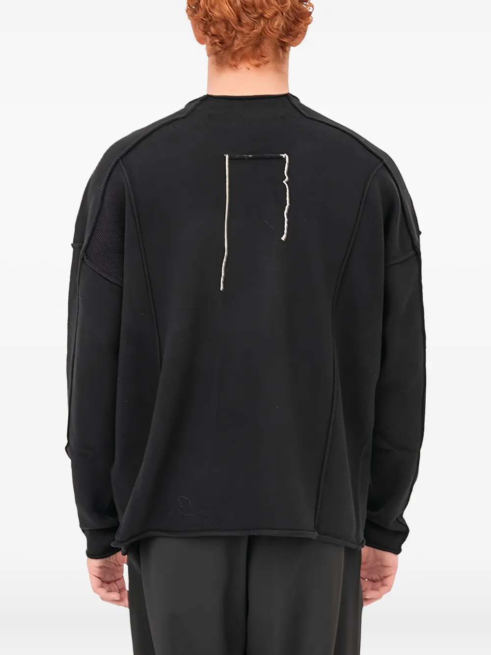 Isabel Benenato Crew-neck Sweater In Black