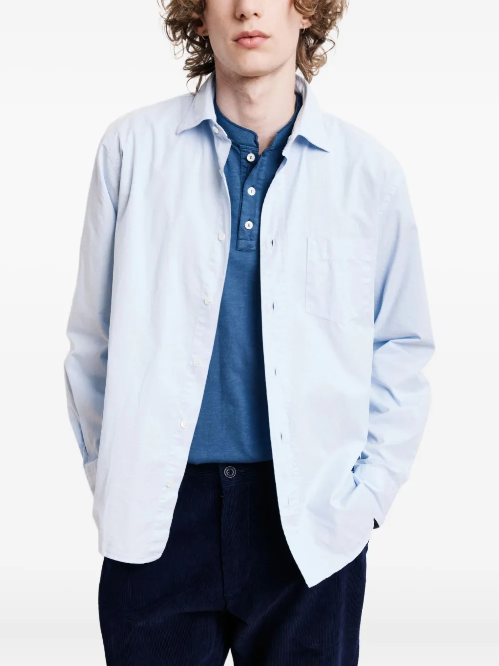HARTFORD Paul long-sleeve shirt | Blue | Image 1