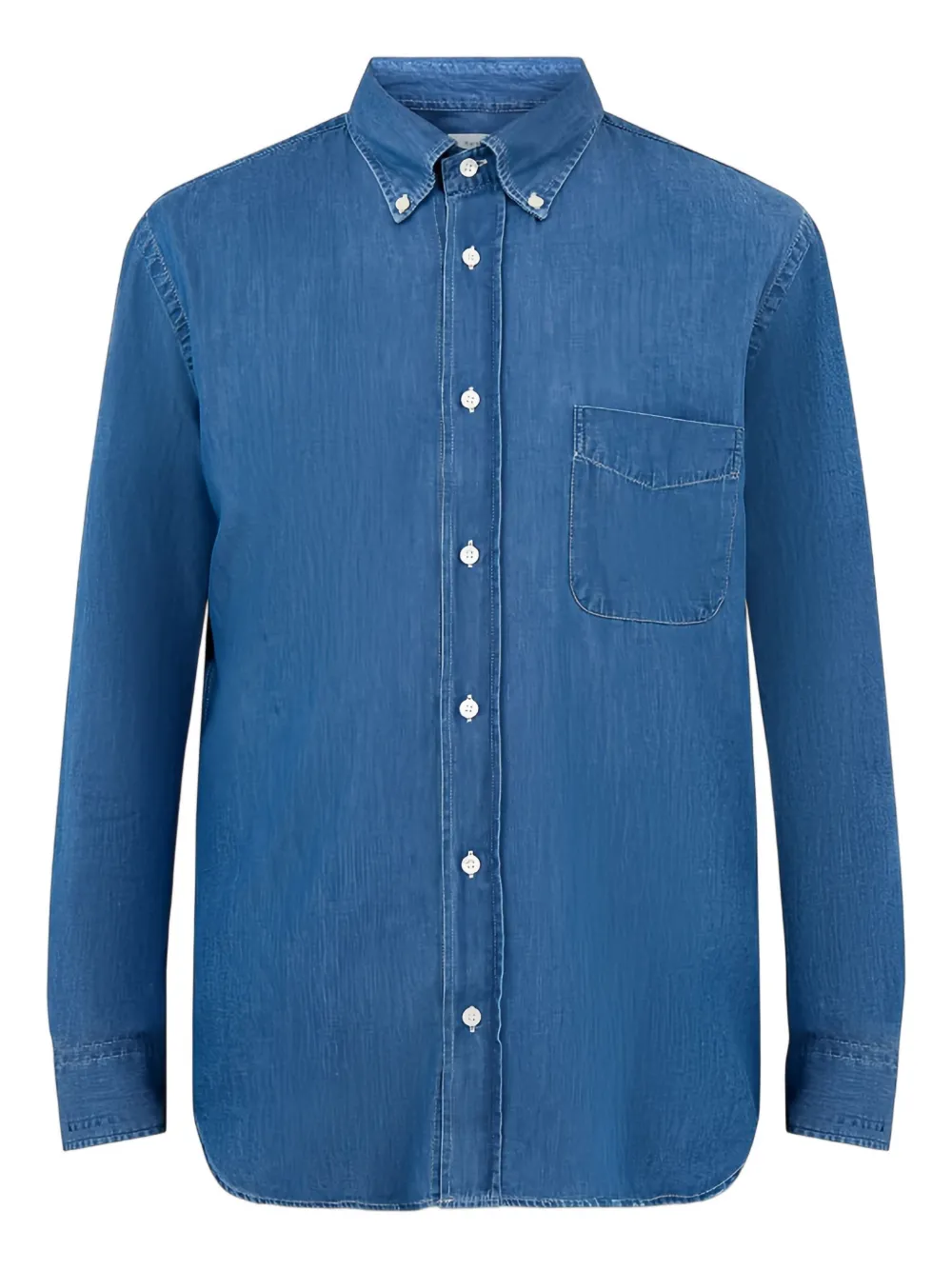 Hartford Pocket-chest Button-fastening Shirt In Blue