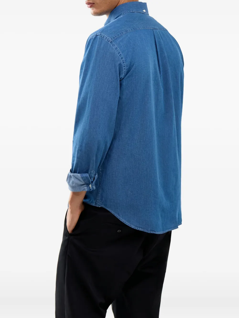 Hartford Pocket-chest Button-fastening Shirt In Blue