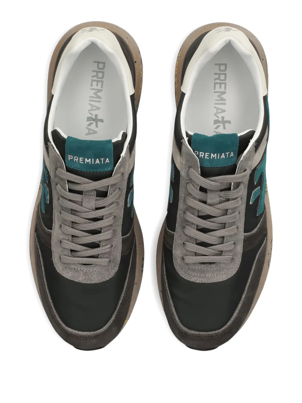 Premiata Mick suède sneakers met logodetail Grijs