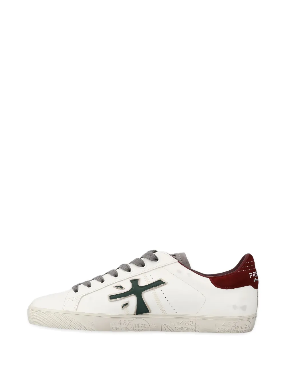Premiata Steven logo-embellished leather sneakers White