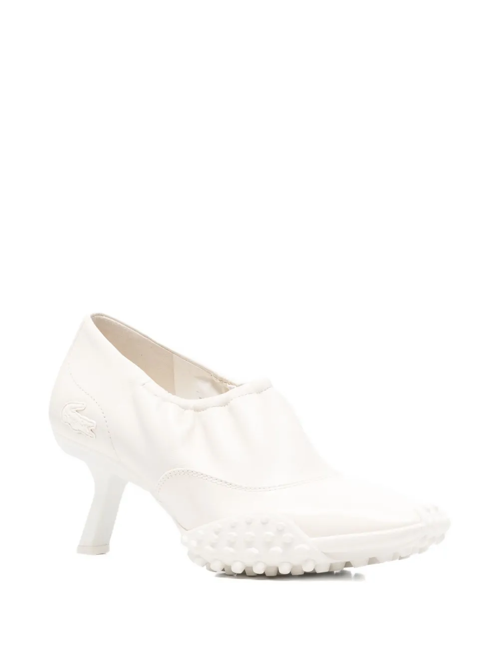Lacoste Runway Sneaker Heels In White