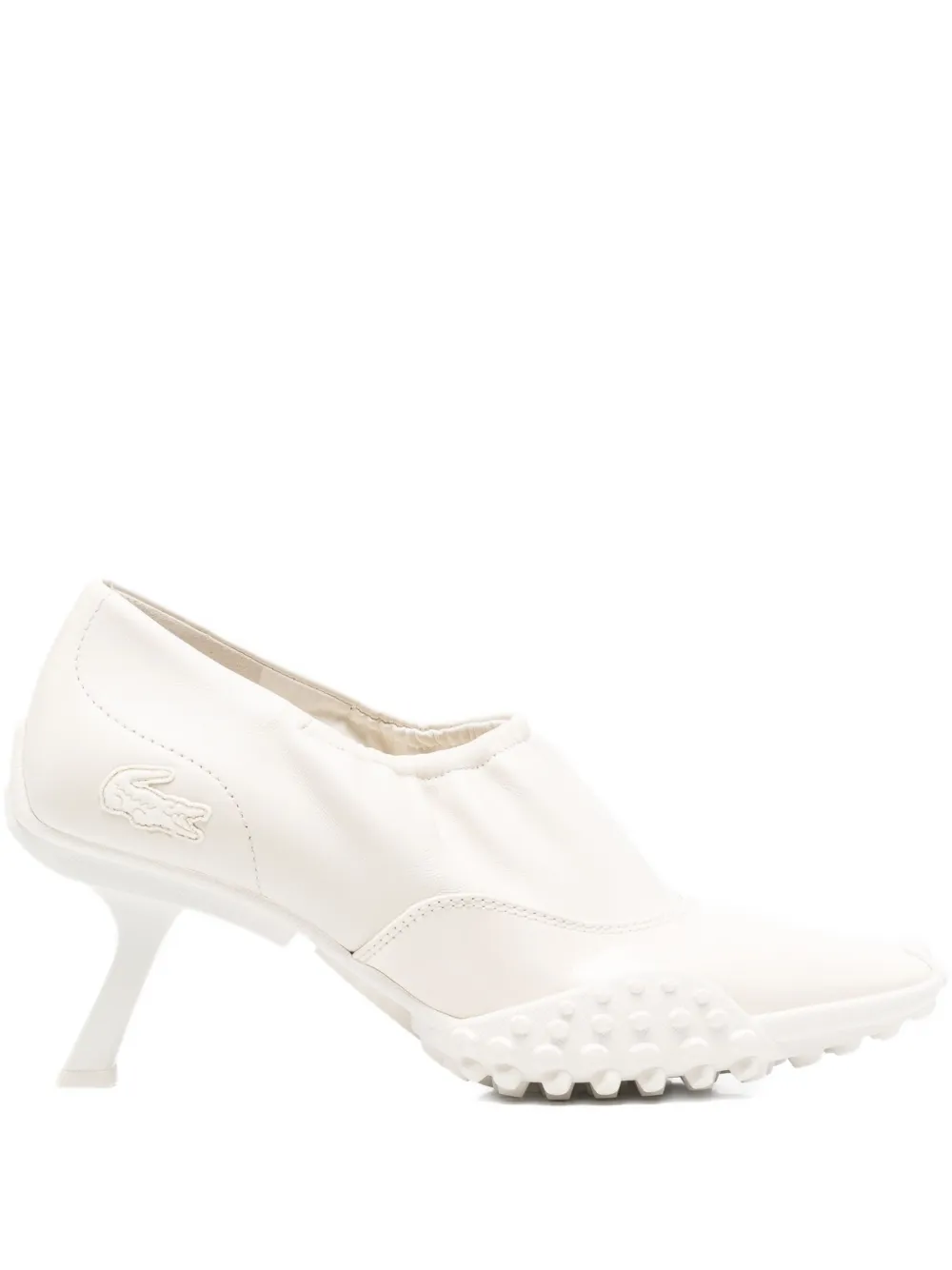 Lacoste Runway Sneaker Heels In White