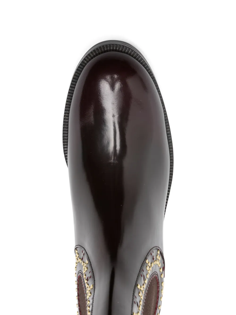 Aquazzura Laarzen met studs Bruin