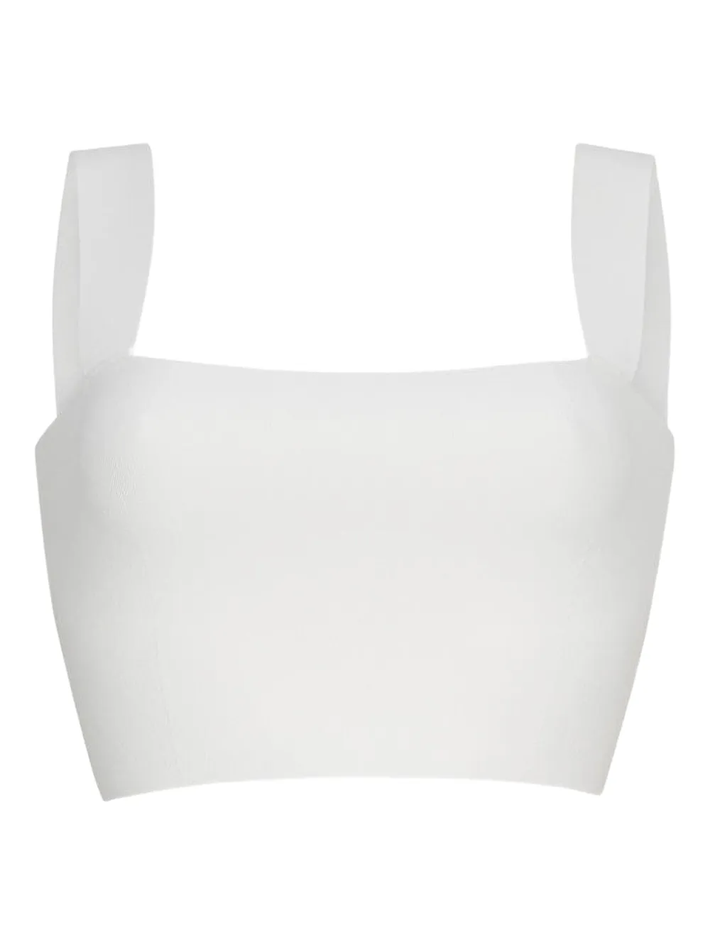 Cara Cara square-neck top - Bianco