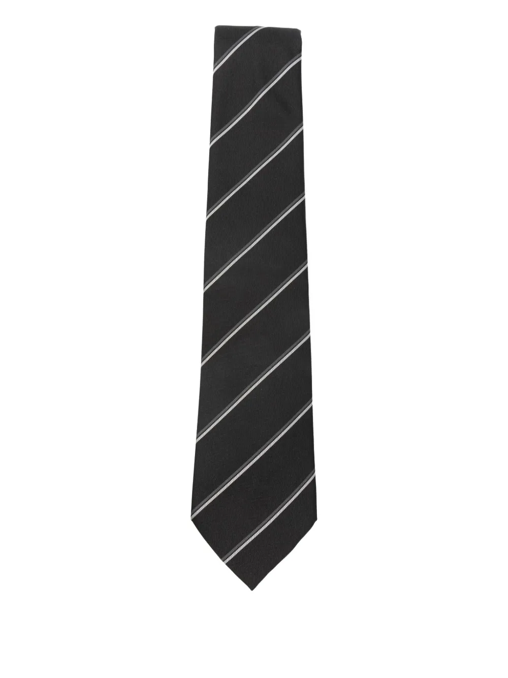 Saint Laurent striped silk tie | Black | Image 1