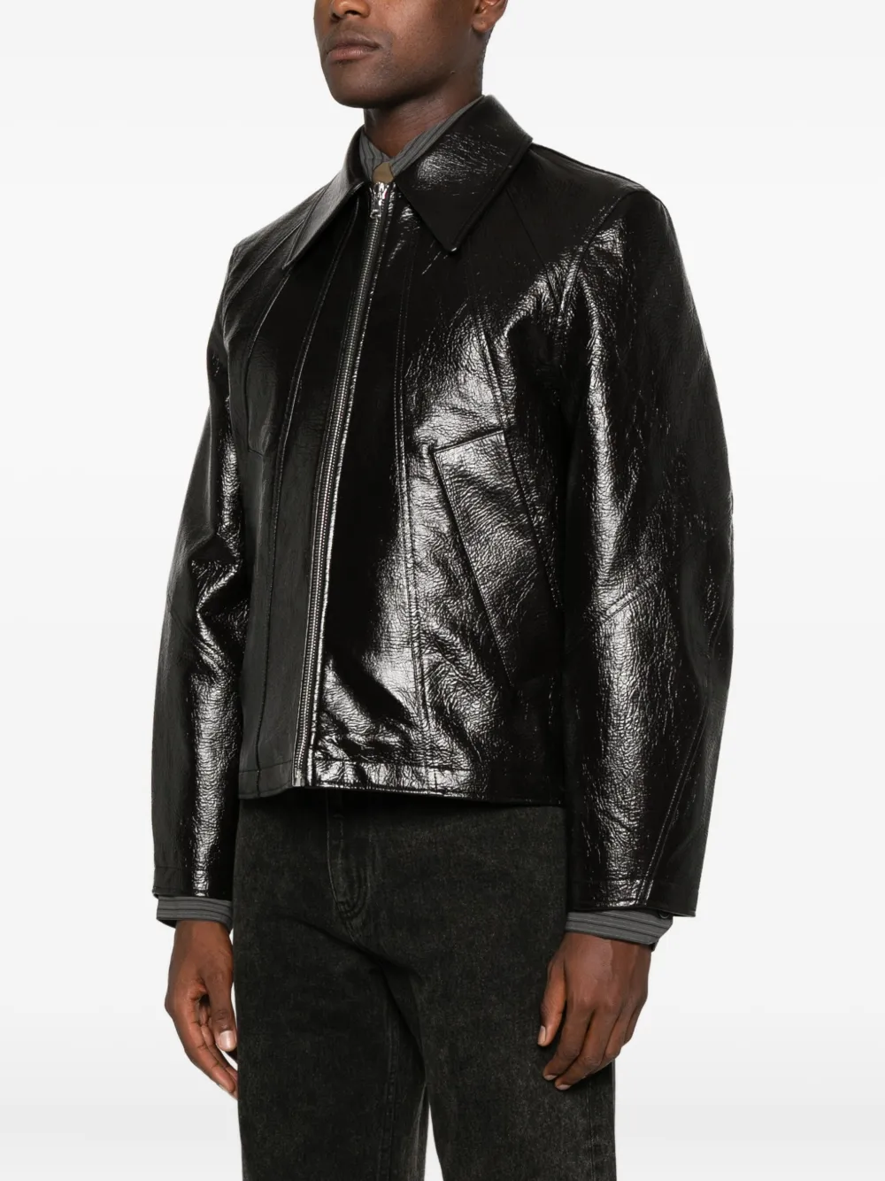 Séfr Zip-up Bomber Jacket In Black