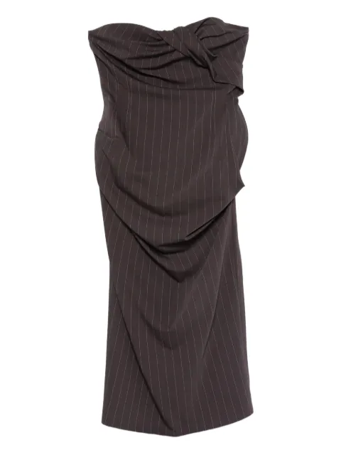 Magda Butrym striped twisted mini dress