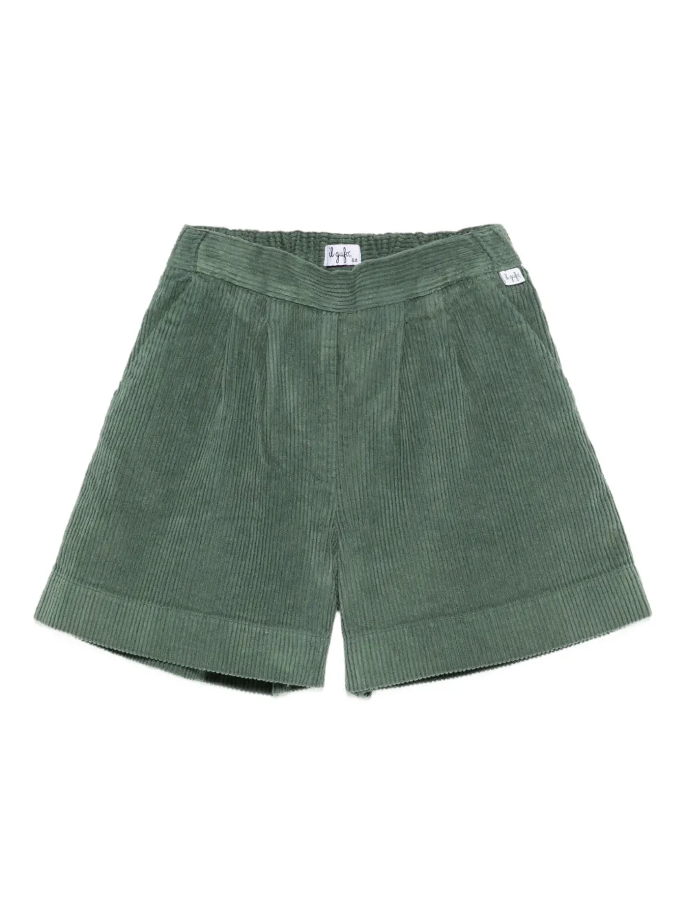 Il Gufo corduroy shorts | Green | Image 1