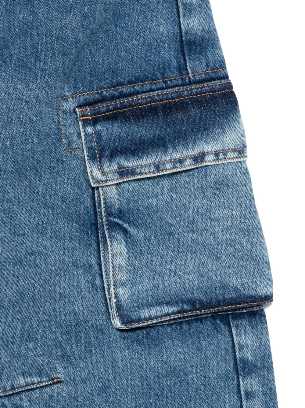 Il Gufo Jeans met cargo zak Blauw