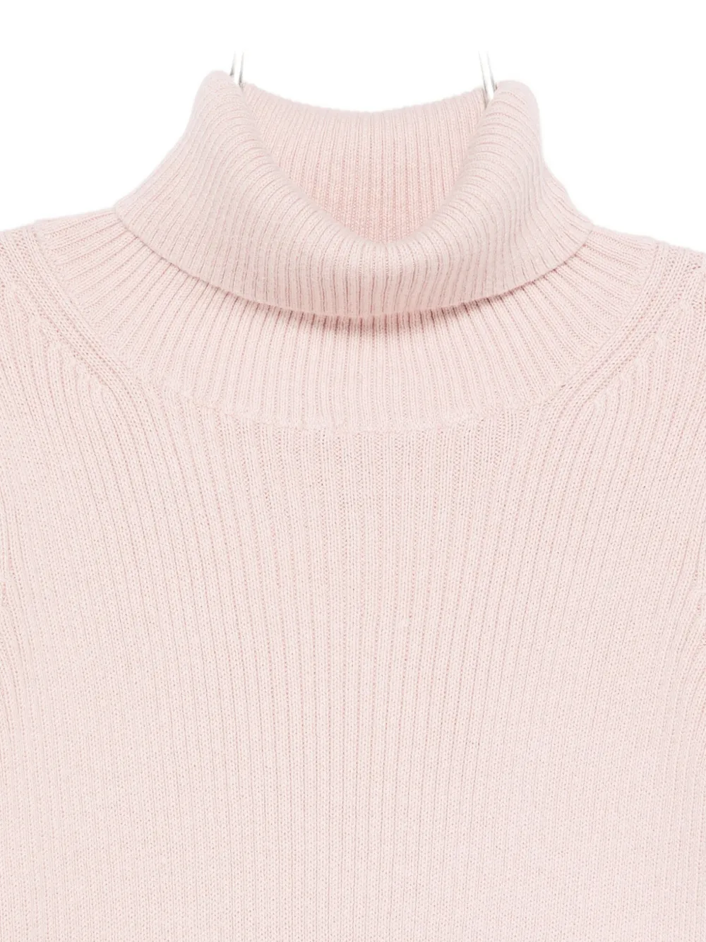 Il Gufo Roll-neck Ribbed Sweater In Pink