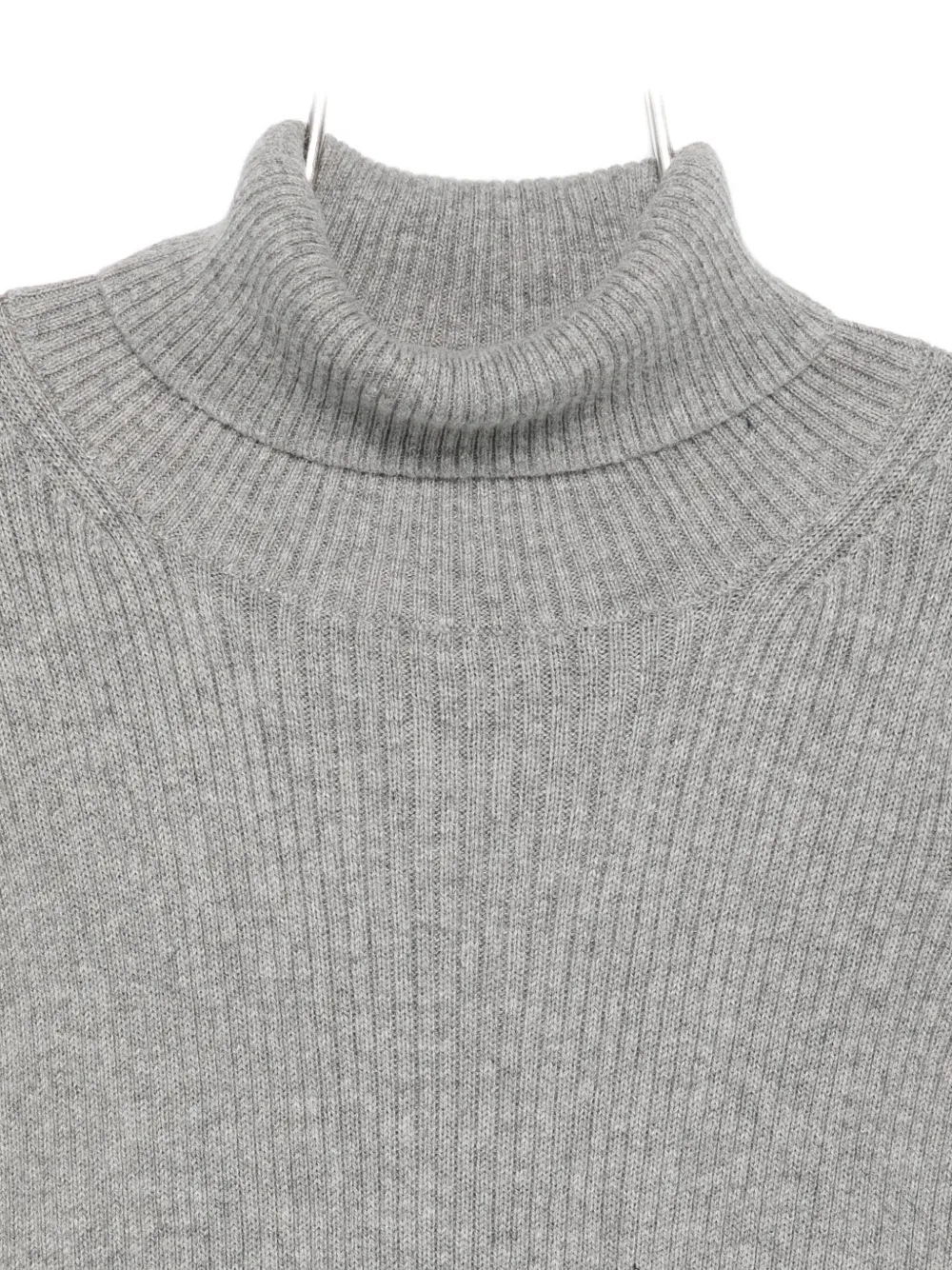Il Gufo Ribbed Roll-neck Sweater In Gray