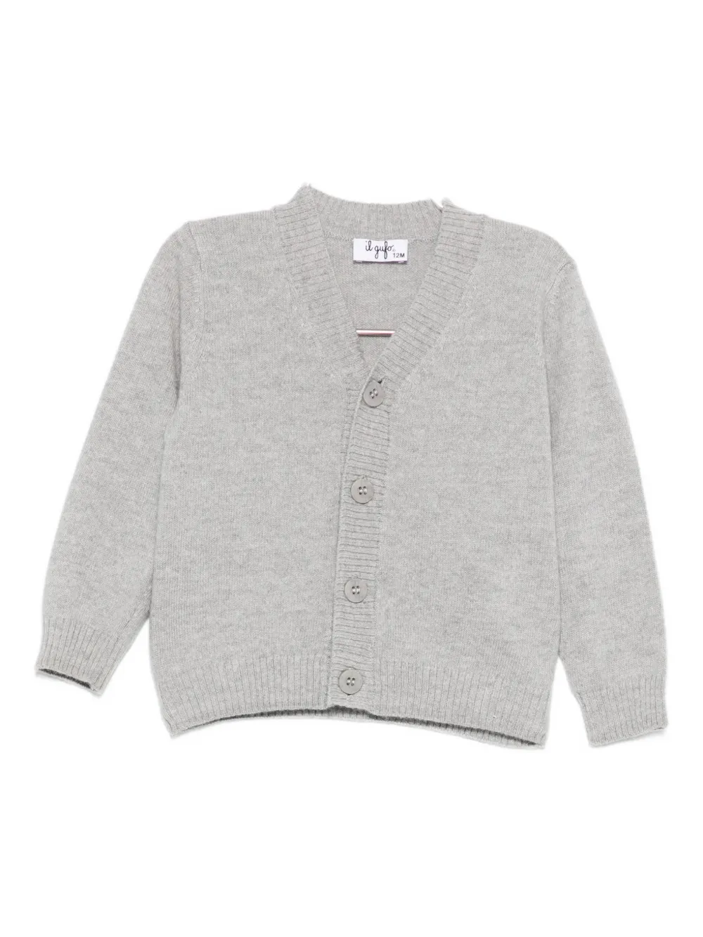Il Gufo V-neck cardigan - Grigio