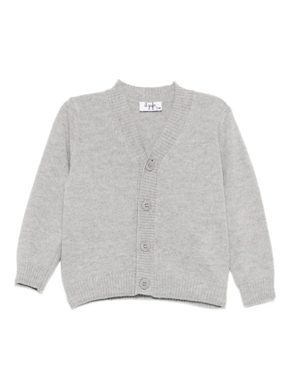 Il Gufo V-neck cardigan | Grey | Image 1