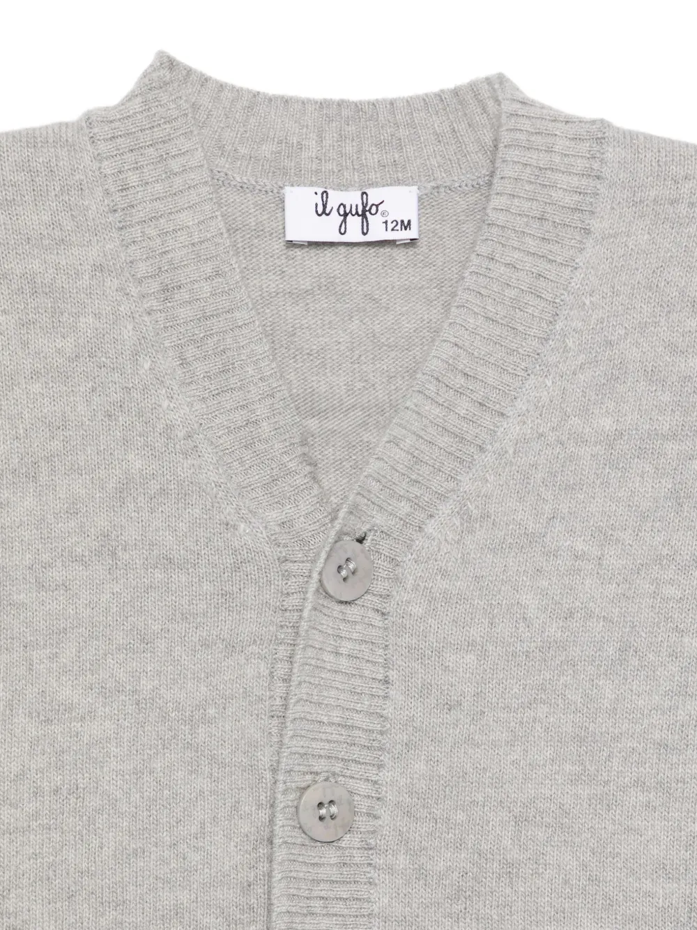 Il Gufo Vest met V-hals Grijs