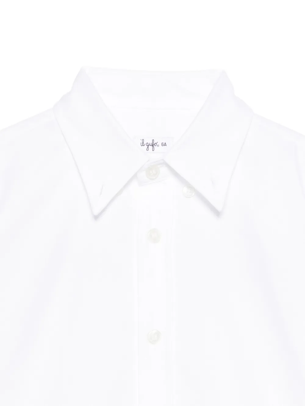 Il Gufo Popeline shirt Wit