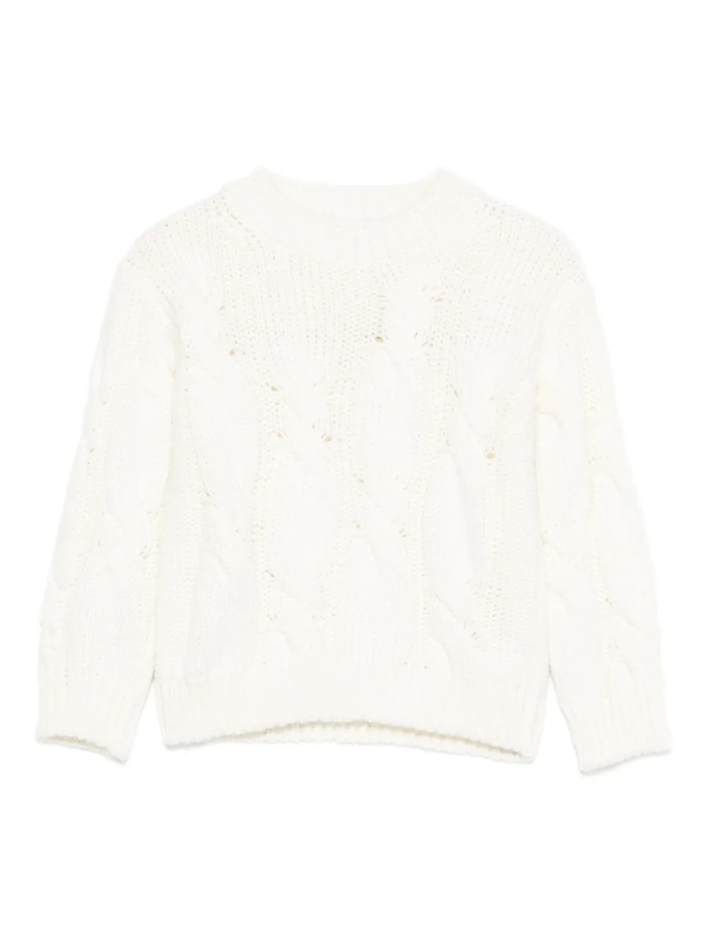 Il Gufo cable-knit jumper | White | Image 1