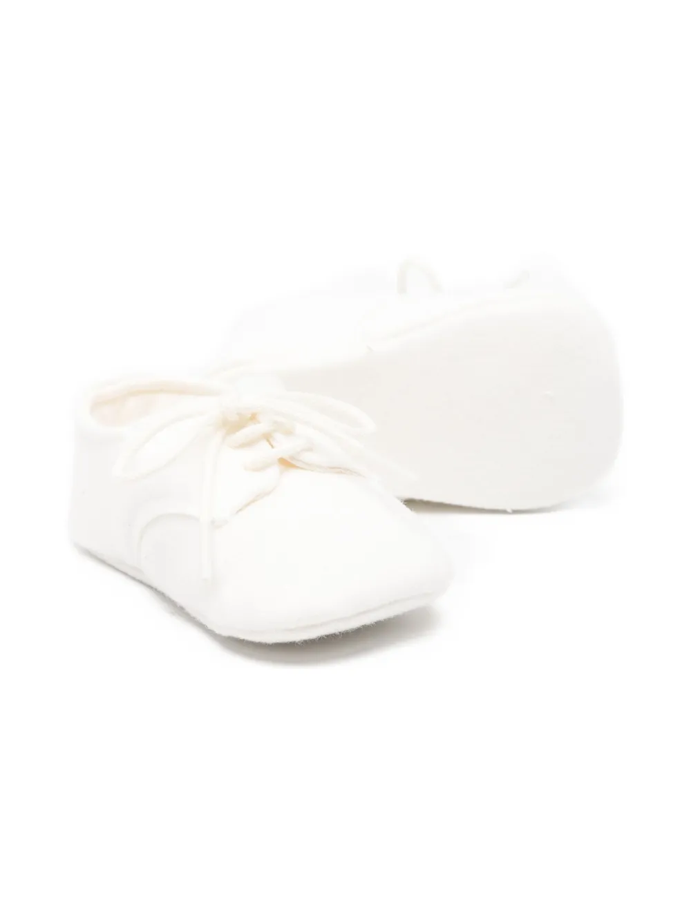 Il Gufo Lace-up Pre-walkers In White
