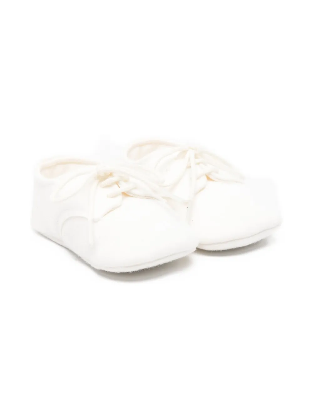 Il Gufo Lace-up Pre-walkers In White