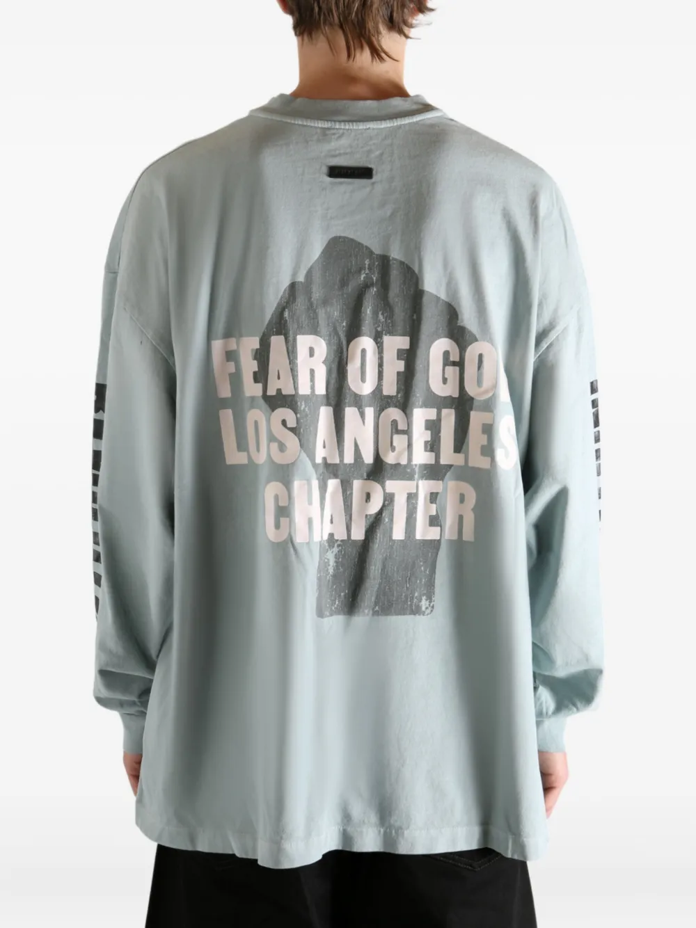 Fear Of God Relaxed Disciple Long-sleeve T-shirt In Blue