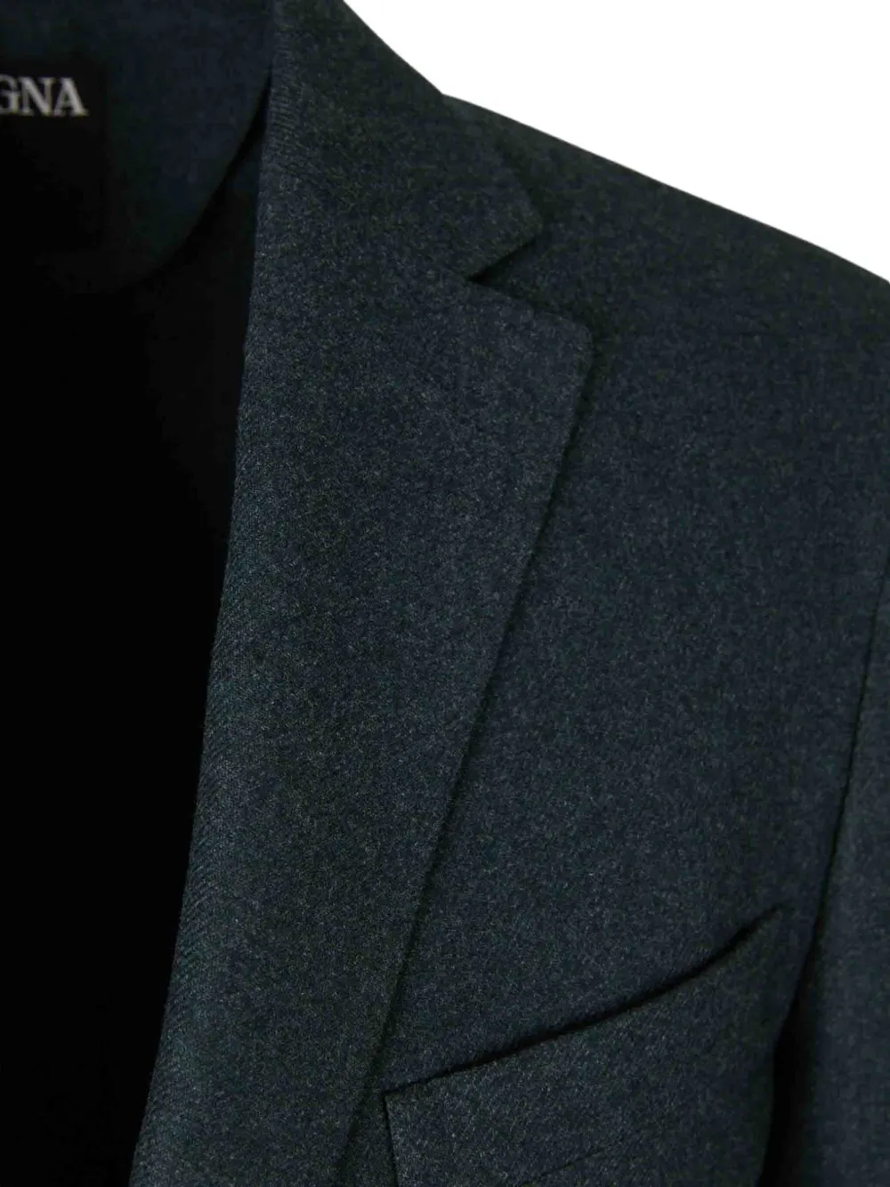 Zegna Single-breasted Suit Jacket In Black