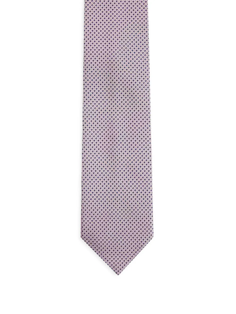 Zegna cravate en soie à pois | rose | Image 1