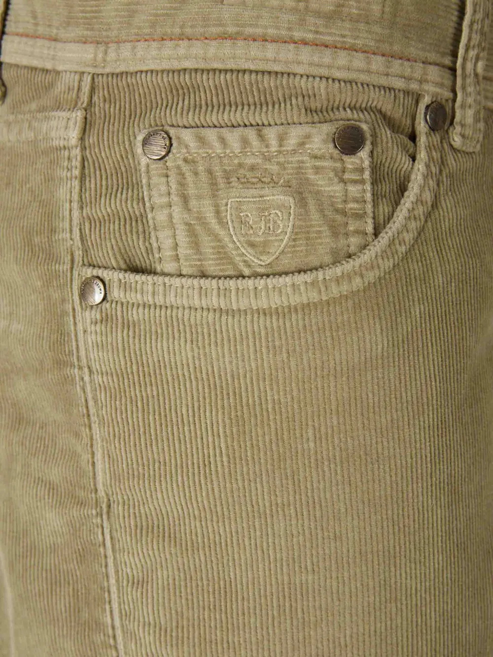 Richard J Brown Logo-embroidered Corduroy Jeans In Green
