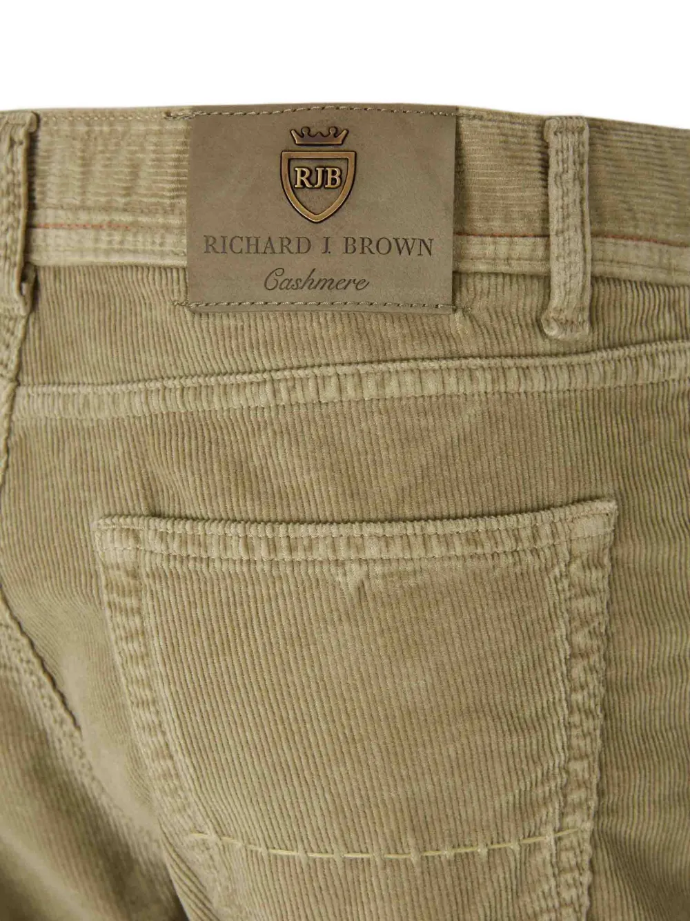 Richard J Brown Logo-embroidered Corduroy Jeans In Green