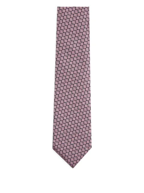 Zegna textured-finish silk tie